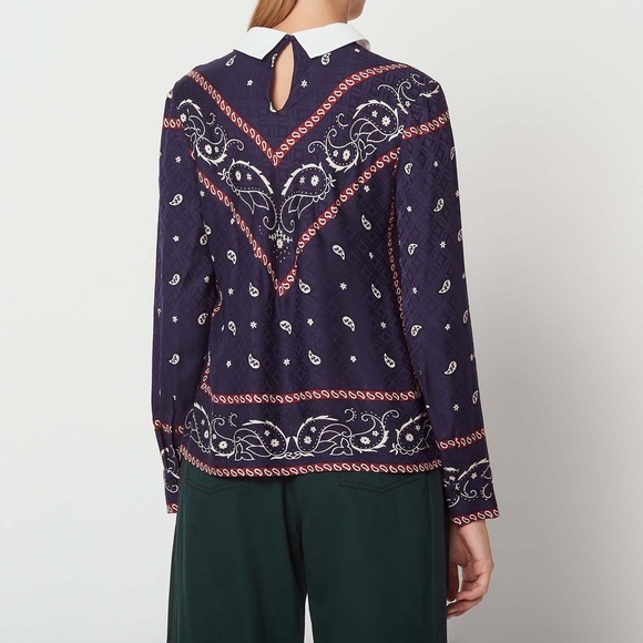 Sandro bandana print top - Picture 4 of 8
